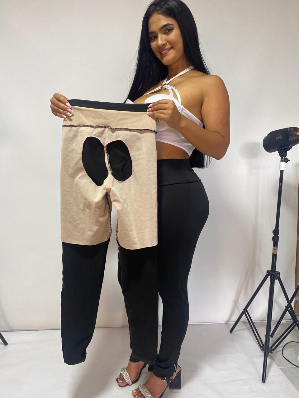 LEGGINS CON FAJA LEVANTA COLA  REF 071